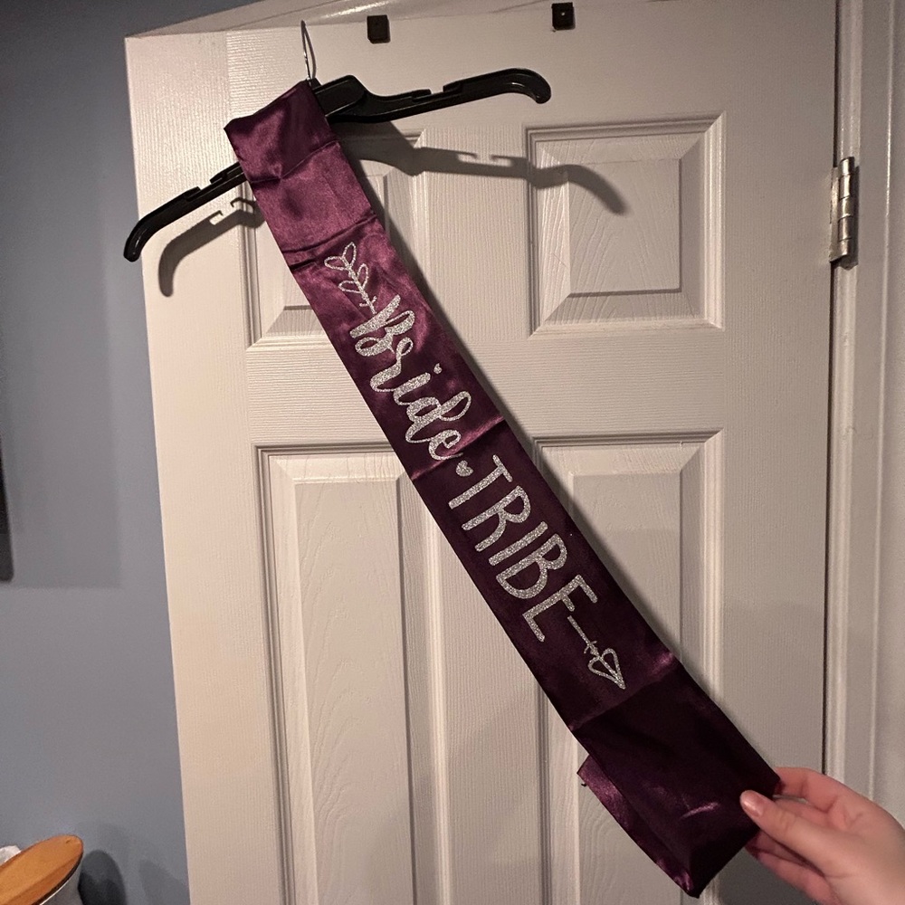 Amazon Purple Bride Tribe Sash